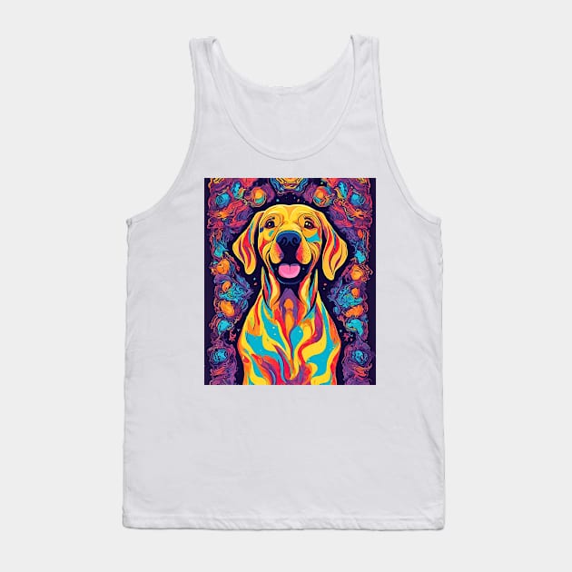 Groovy Labrador Retriever Tank Top by Doodle and Things